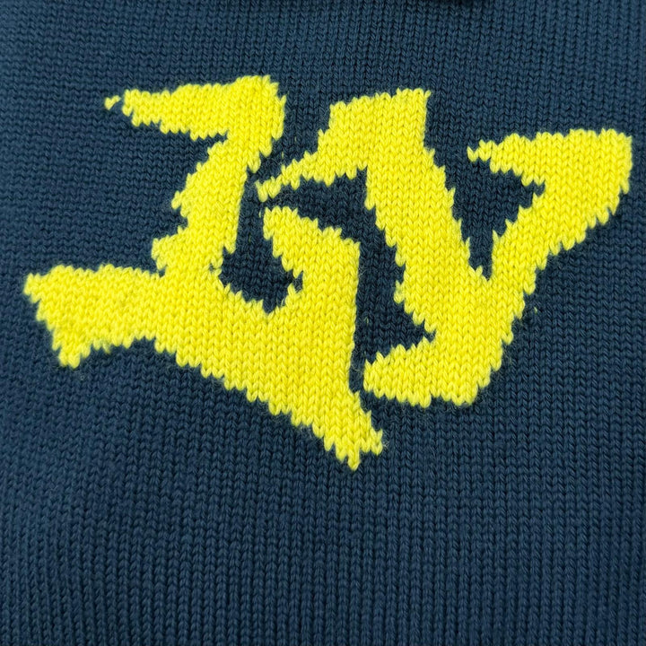 Great LOUIS VUITTON sweater LV logo embroidered two-tone signature crewneck knit