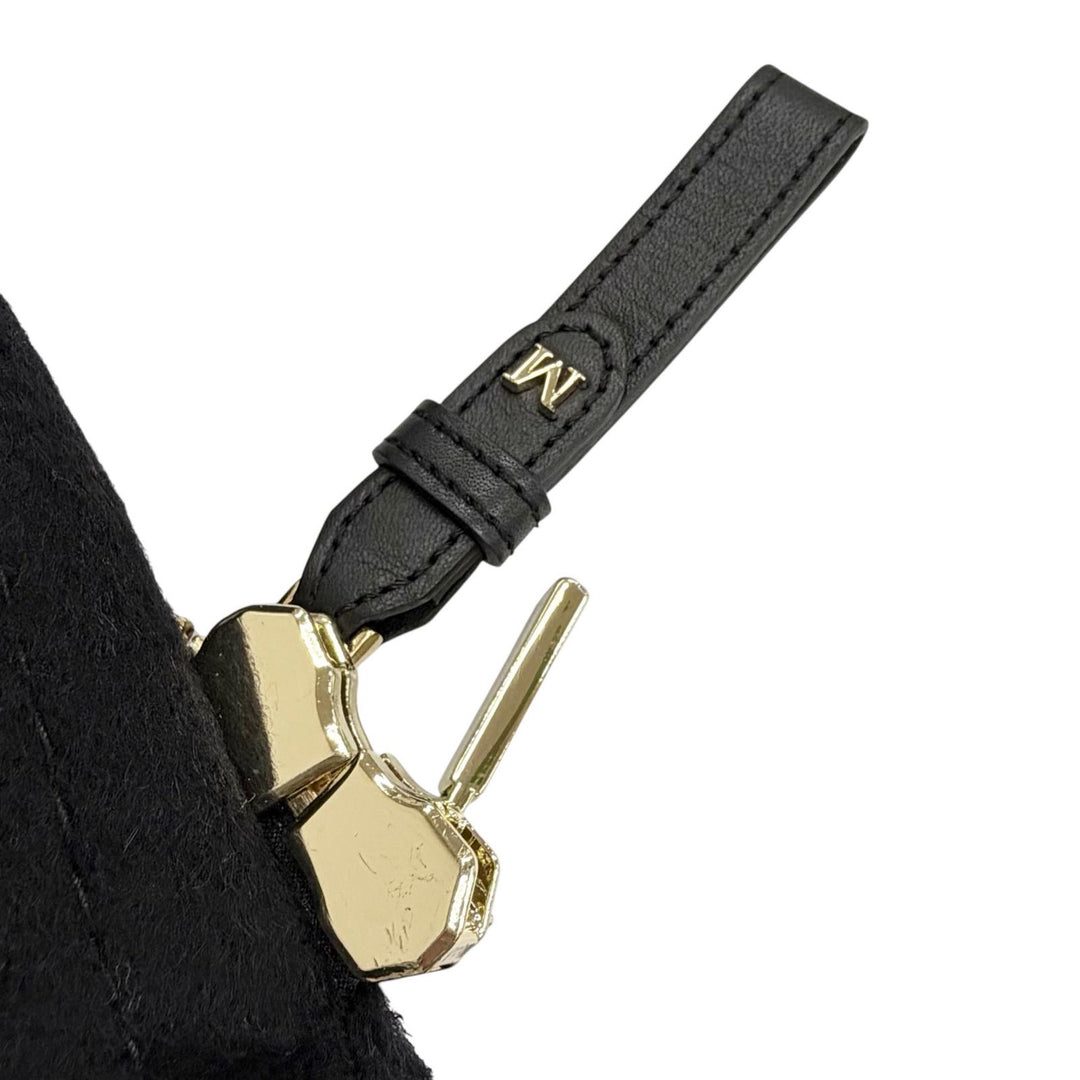 Excellent Max Mara poncho Teddy bear Zip up jacket black alpaca 23473613336