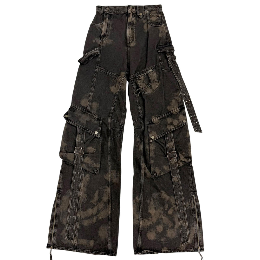 Excellent EGONlab Denim pants DENIM CARGO ELEV ATED Black