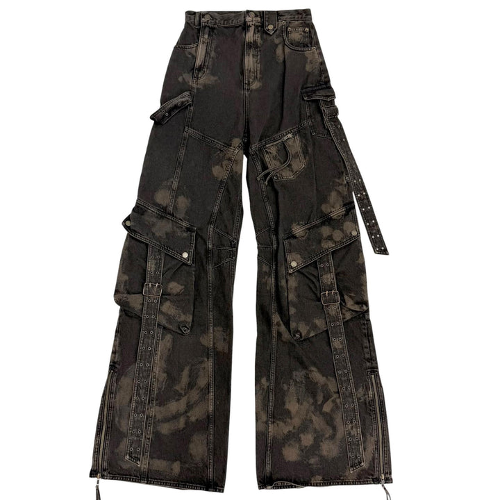 Excellent EGONlab Denim pants DENIM CARGO ELEV ATED Black