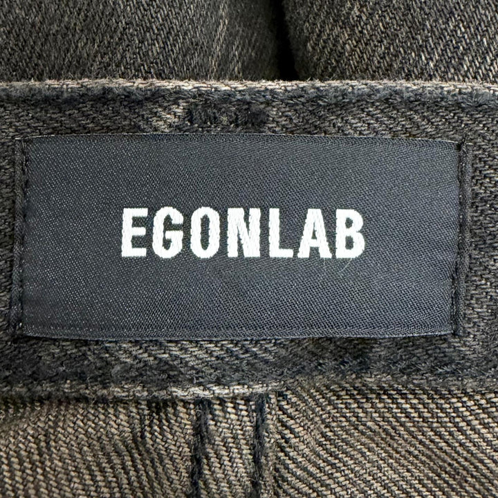 Excellent EGONlab Denim pants DENIM CARGO ELEV ATED Black