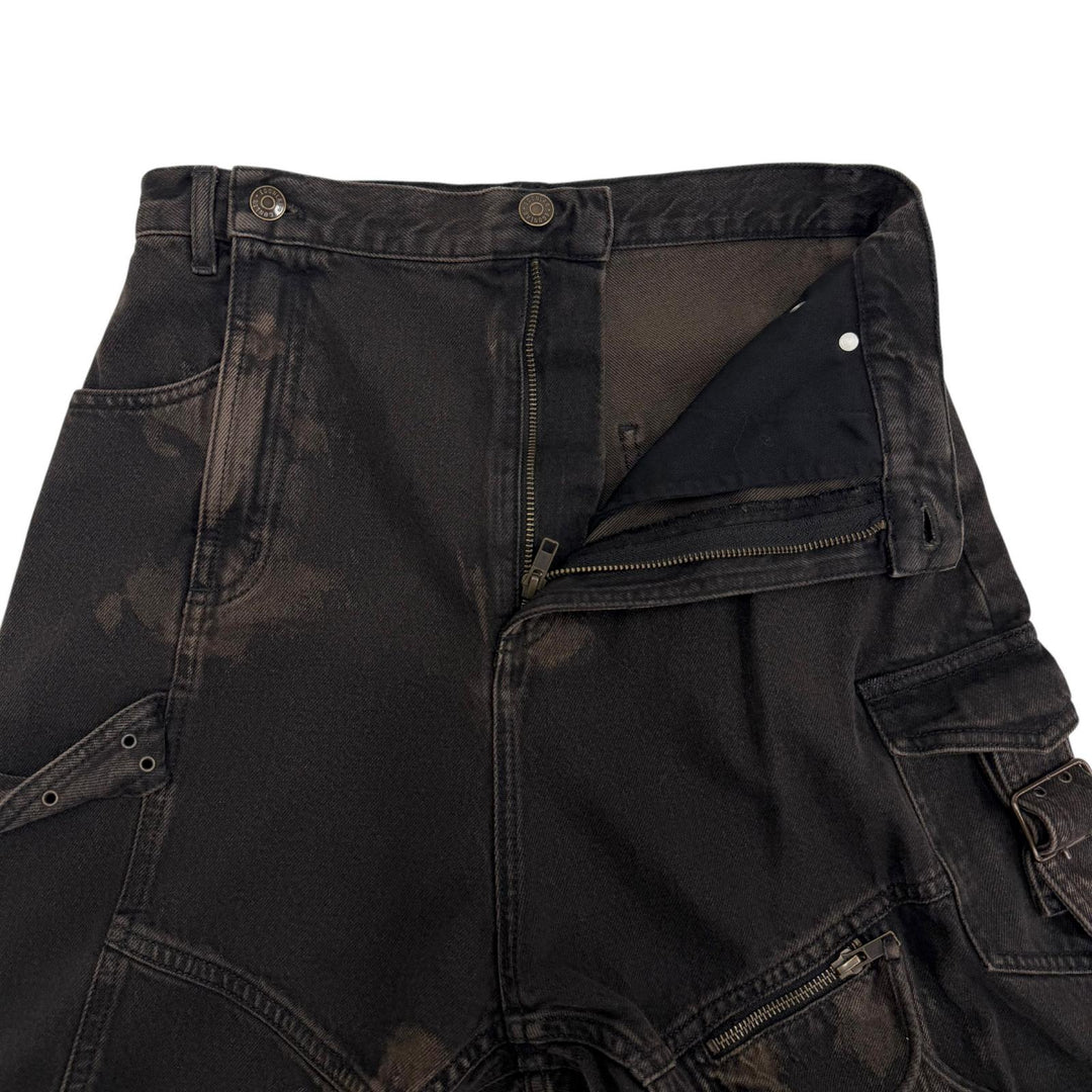 Excellent EGONlab Denim pants DENIM CARGO ELEV ATED Black