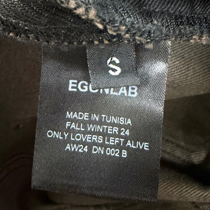 Excellent EGONlab Denim pants DENIM CARGO ELEV ATED Black