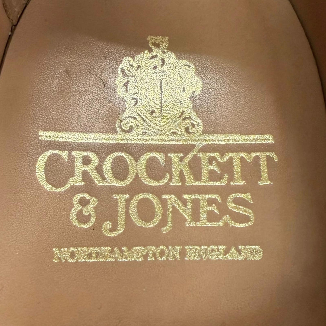 Great CROCKETT&JONES Dress shoes PENN 378 Last Business Shoes Brown Suede