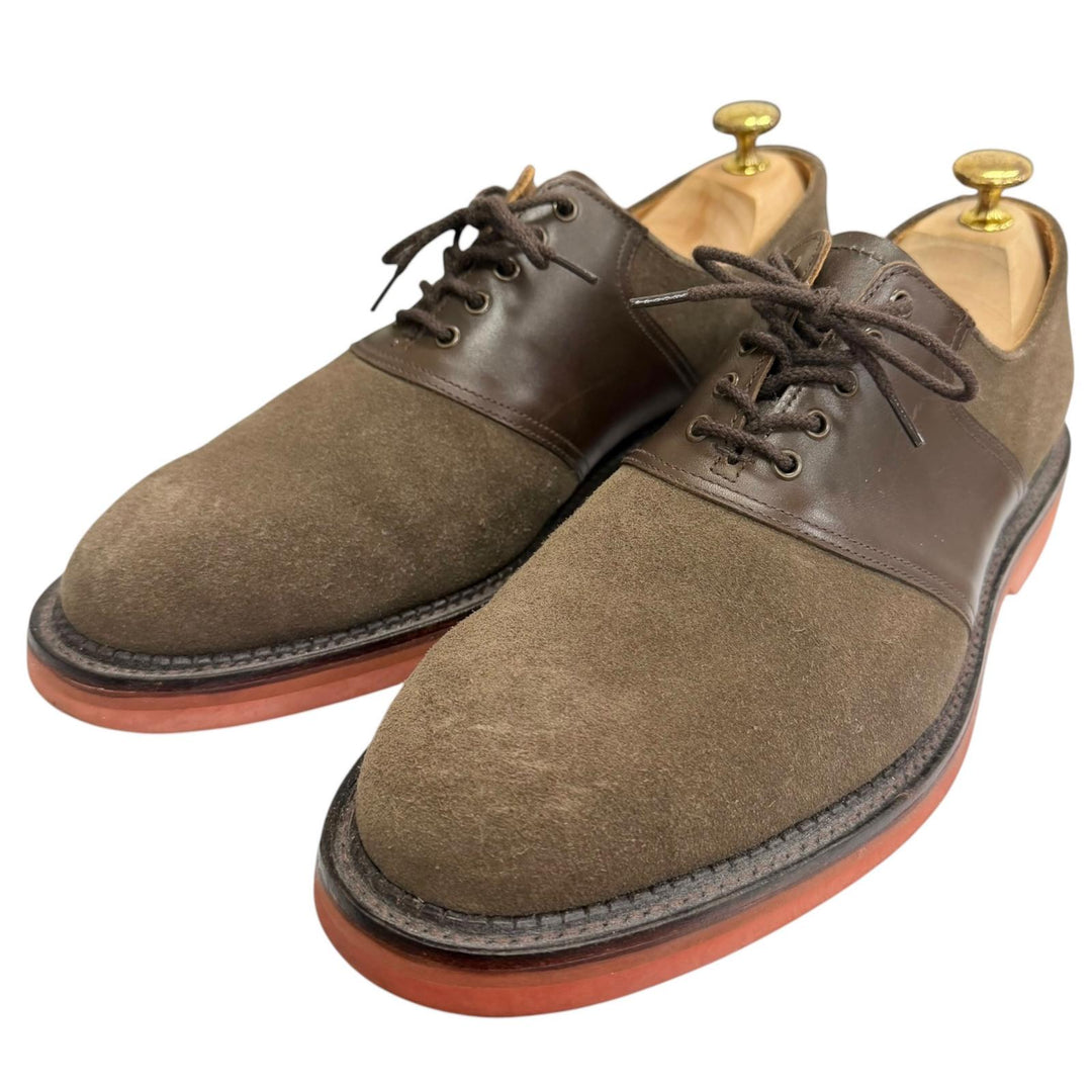 Great CROCKETT&JONES Dress shoes PENN 378 Last Business Shoes Brown Suede