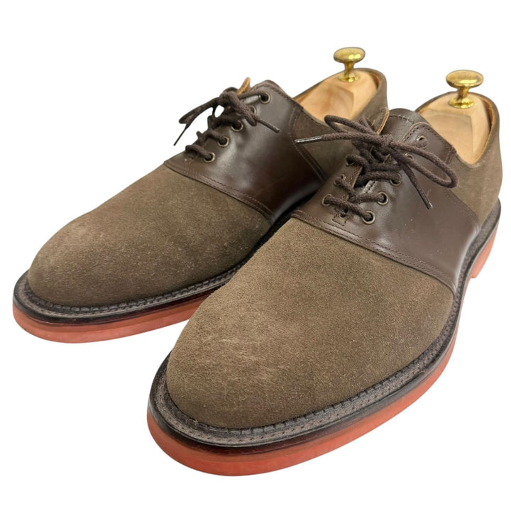 Great CROCKETT&JONES Dress shoes PENN 378 Last Business Shoes Brown Suede