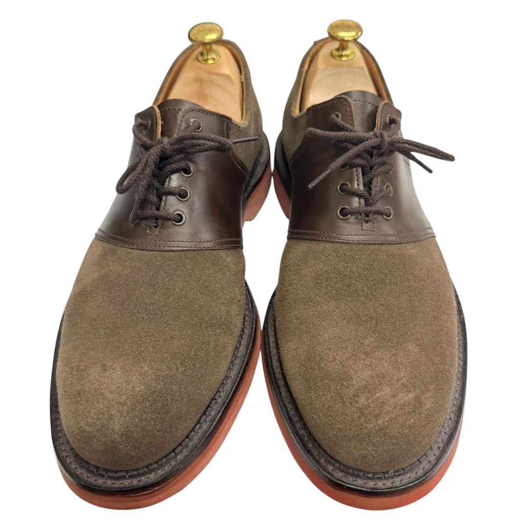 Great CROCKETT&JONES Dress shoes PENN 378 Last Business Shoes Brown Suede