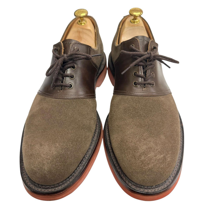 Great CROCKETT&JONES Dress shoes PENN 378 Last Business Shoes Brown Suede