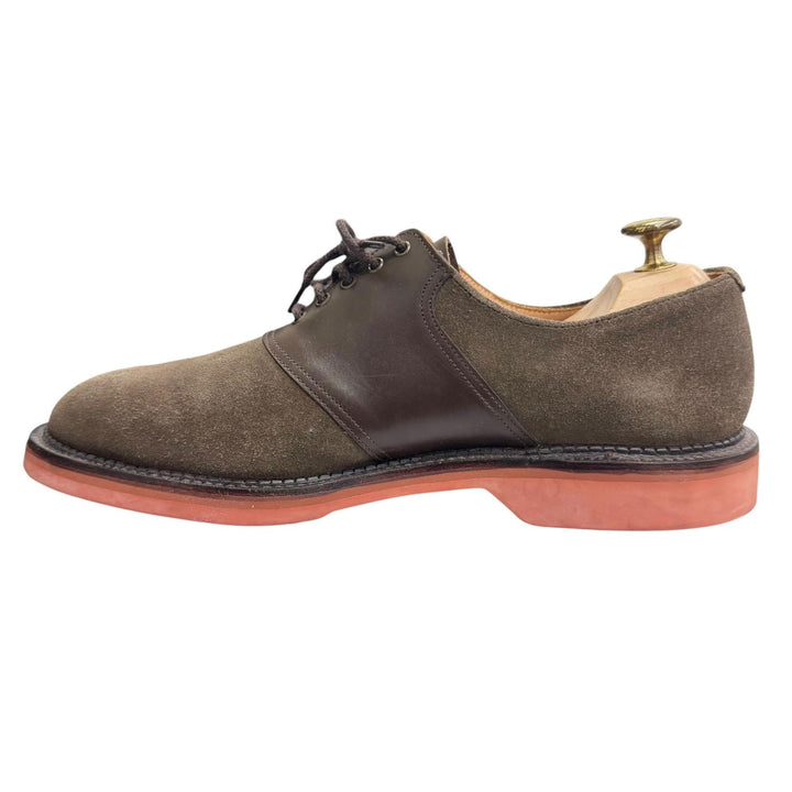 Great CROCKETT&JONES Dress shoes PENN 378 Last Business Shoes Brown Suede