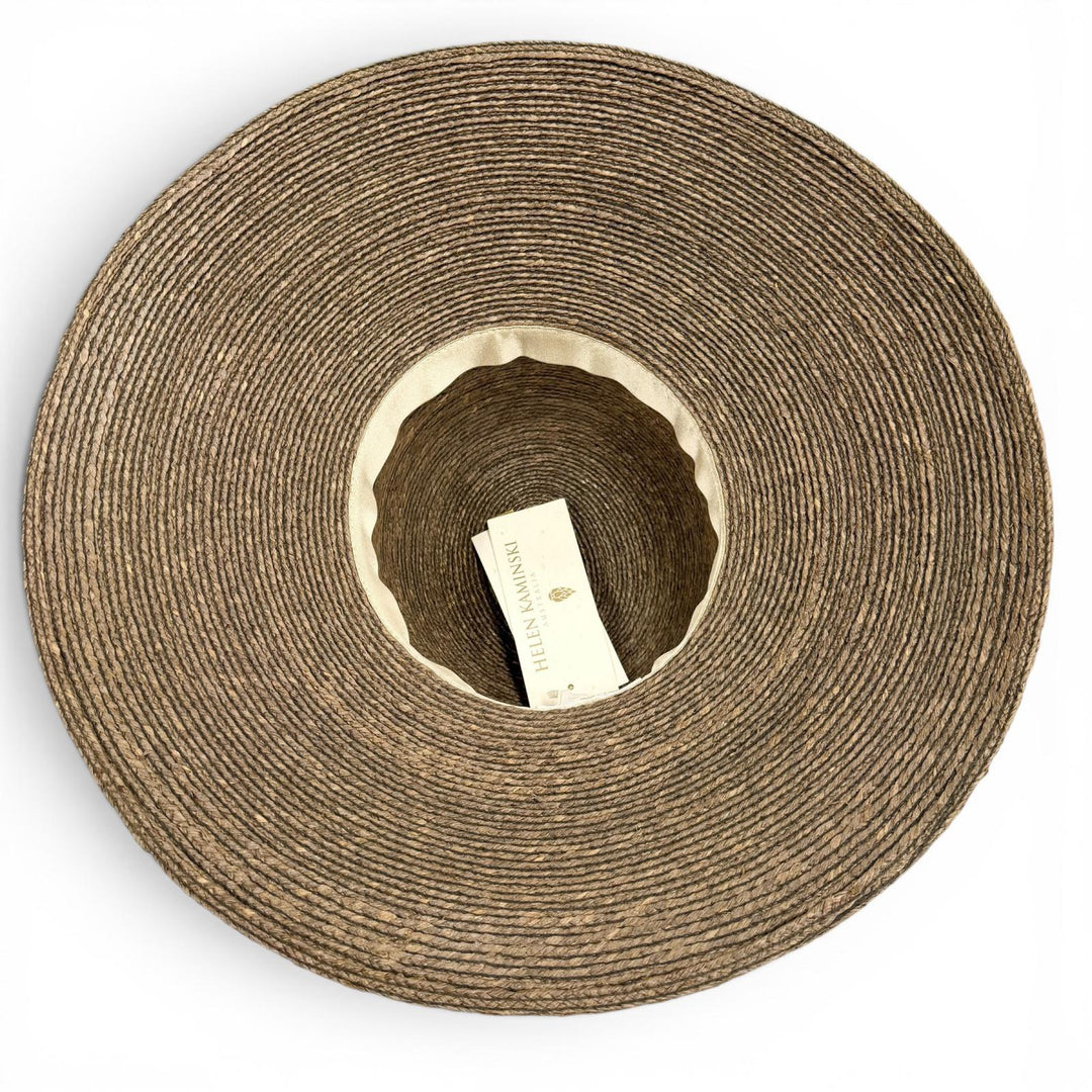 Pristine HELEN KAMINSKI hat Two-piece set Brown Raffia Women