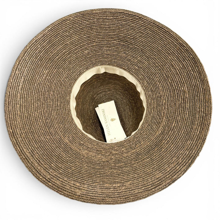Pristine HELEN KAMINSKI hat Two-piece set Brown Raffia Women