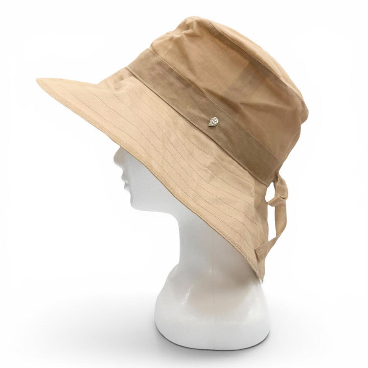 Pristine HELEN KAMINSKI hat Two-piece set Brown Raffia Women