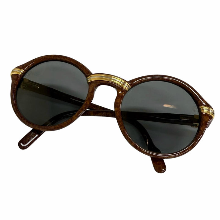 Great Cartier sunglasses 135 Cabriolet Trinity Brown mens