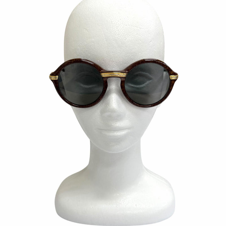 Great Cartier sunglasses 135 Cabriolet Trinity Brown mens