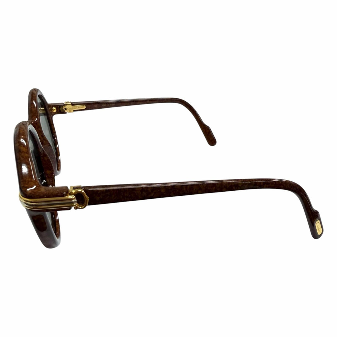 Great Cartier sunglasses 135 Cabriolet Trinity Brown mens