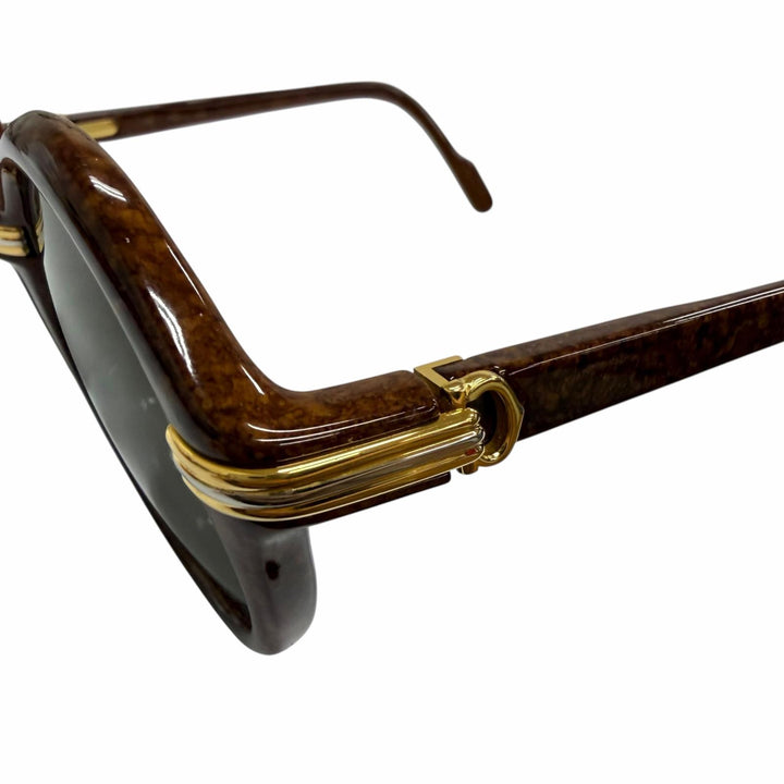 Great Cartier sunglasses 135 Cabriolet Trinity Brown mens