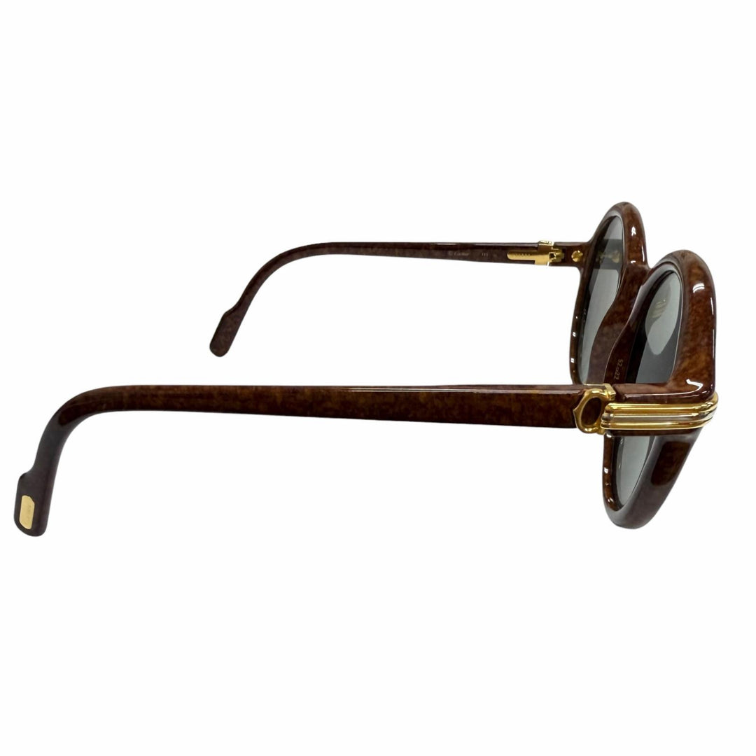 Great Cartier sunglasses 135 Cabriolet Trinity Brown mens