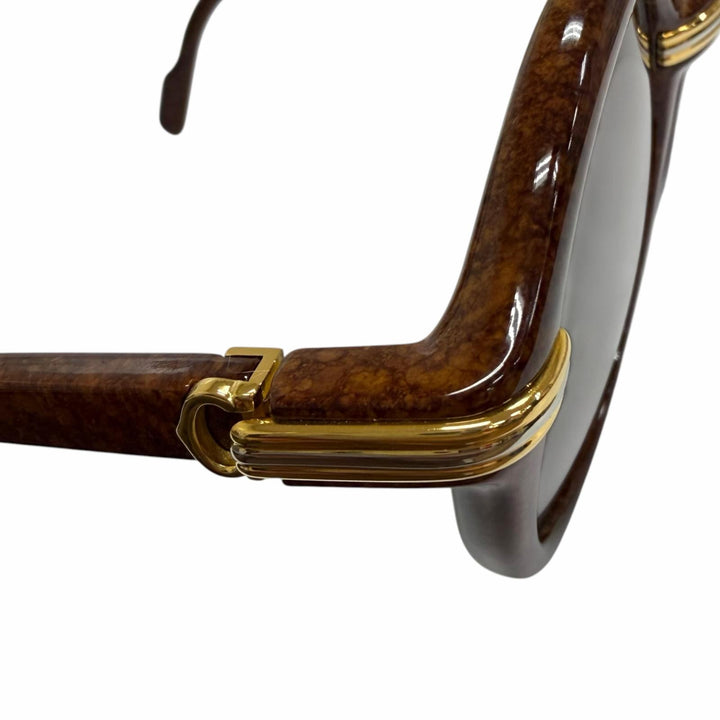 Great Cartier sunglasses 135 Cabriolet Trinity Brown mens