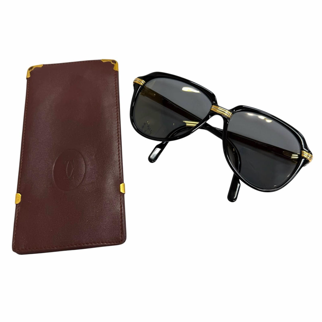 Very Good Cartier sunglasses 140 90s Trinity Teardrop black