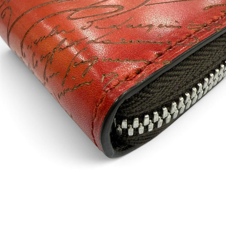 Excellent BERLUTI Purse Itauba Gradient Orange leather mens