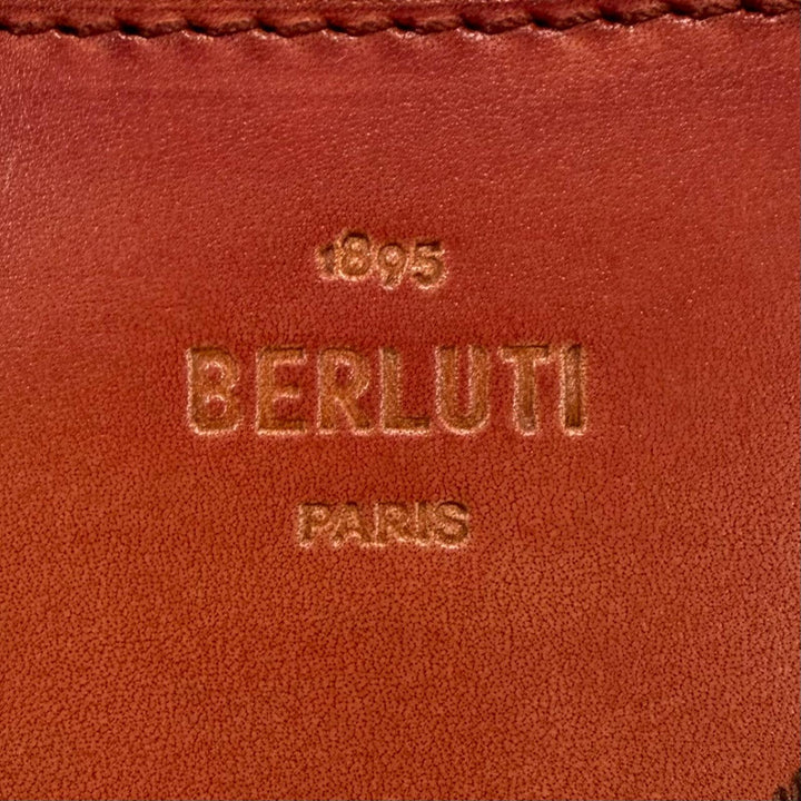 Excellent BERLUTI Purse Itauba Gradient Orange leather mens