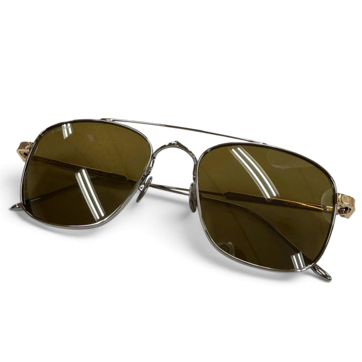 Excellent Cartier sunglasses Two-Bridge Eyewear Silver mens CT0163S