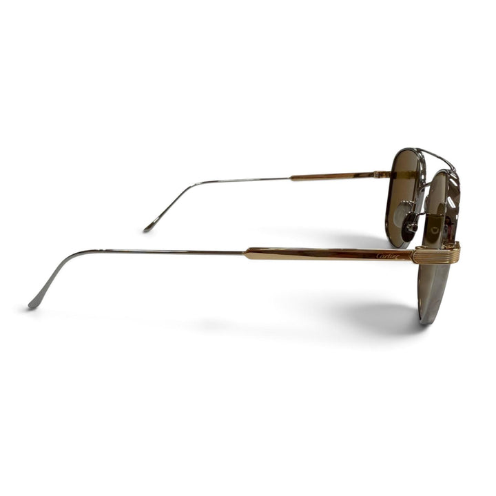 Excellent Cartier sunglasses Two-Bridge Eyewear Silver mens CT0163S