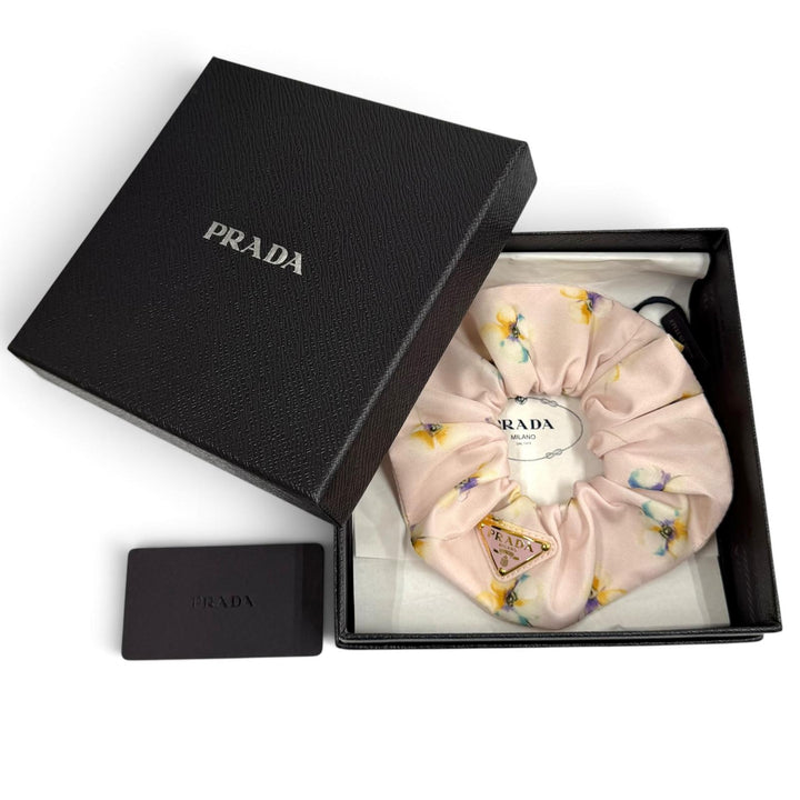 Pristine PRADA Shush Re Nylon Scrunchie pink recycled polyamide Women 1IF015