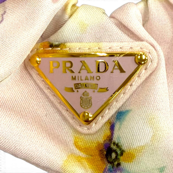 Pristine PRADA Shush Re Nylon Scrunchie pink recycled polyamide Women 1IF015