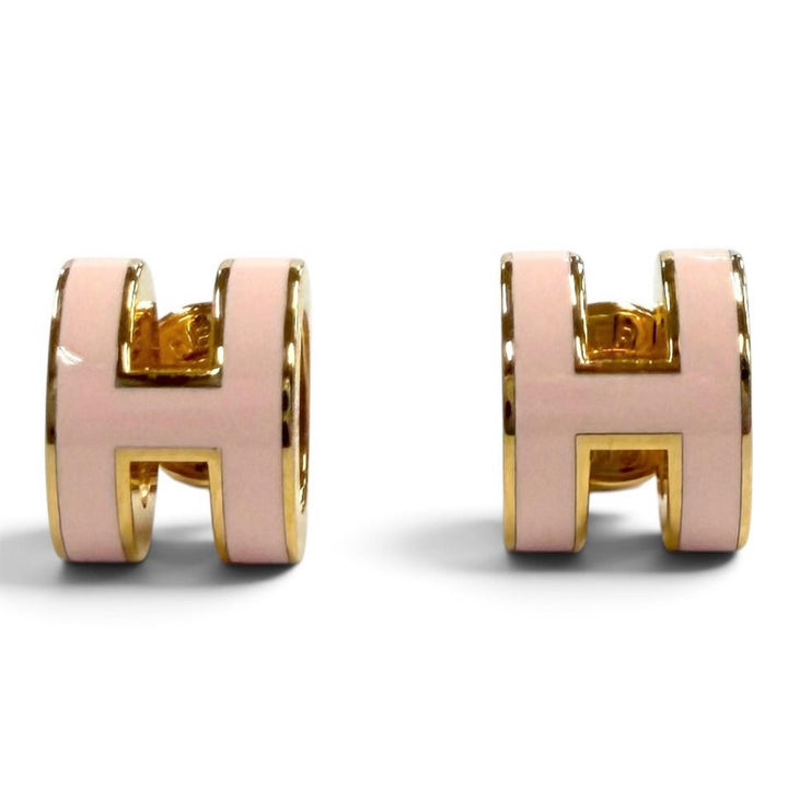 Excellent HERMES Pierce Pierce Mini Pop H H design gold Women