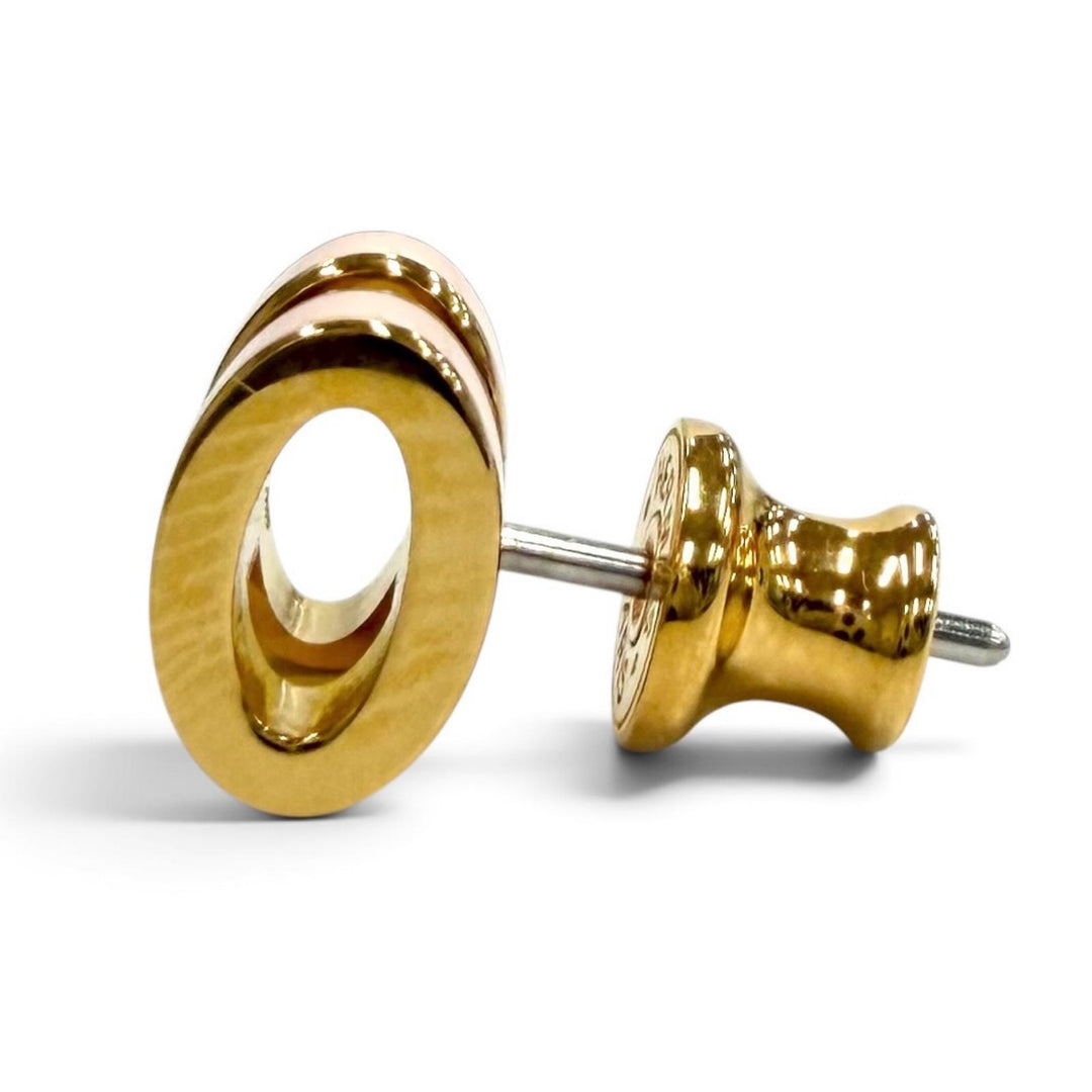 Excellent HERMES Pierce Pierce Mini Pop H H design gold Women