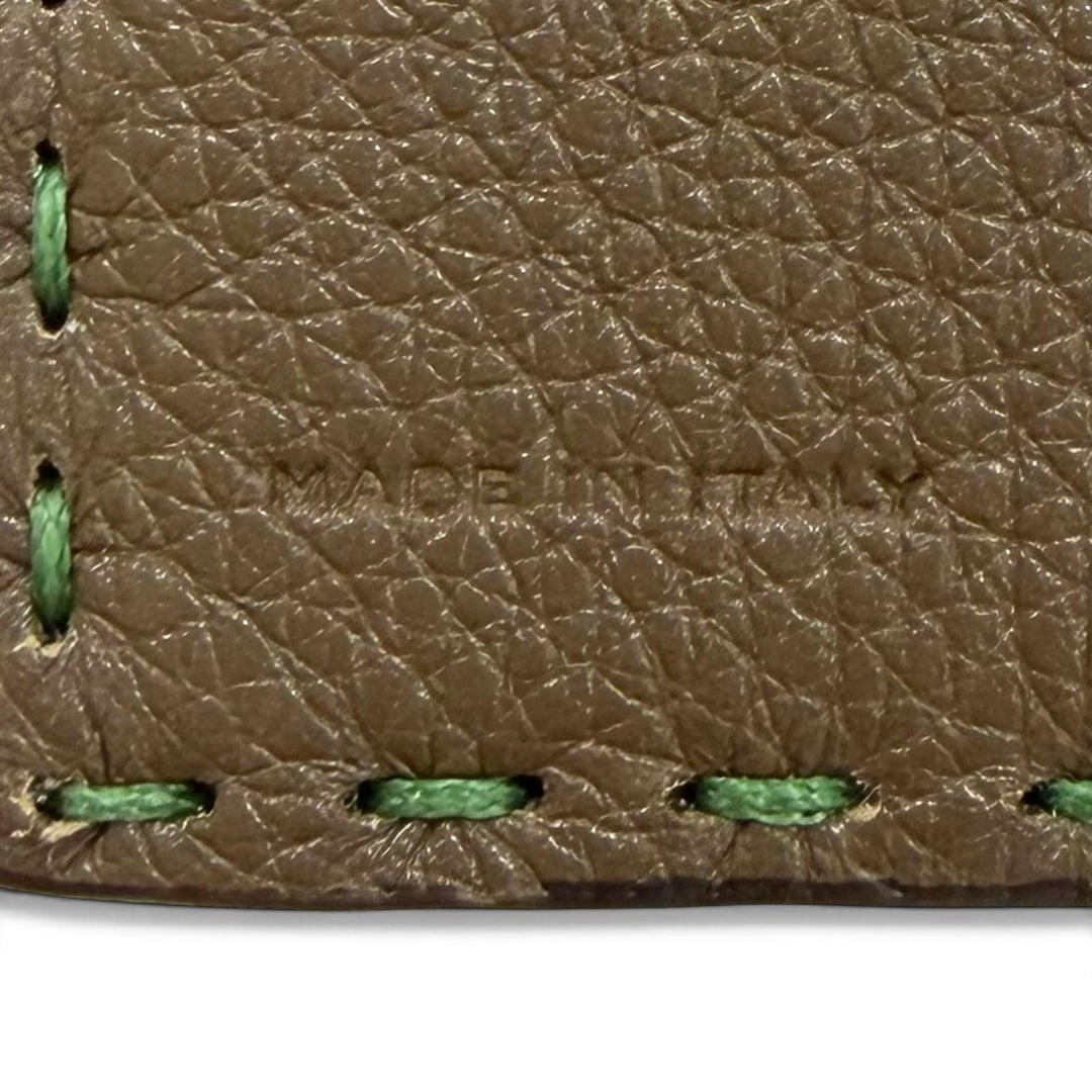 Pristine FENDI Bifold Wallet Fendi Selleria Bifold green leather mens 7M0193