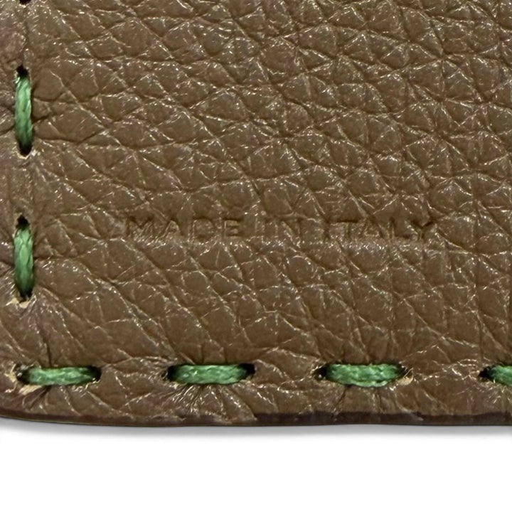 Pristine FENDI Bifold Wallet Fendi Selleria Bifold green leather mens 7M0193