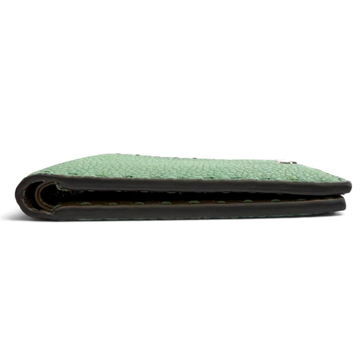 Pristine FENDI Bifold Wallet Fendi Selleria Bifold green leather mens 7M0193