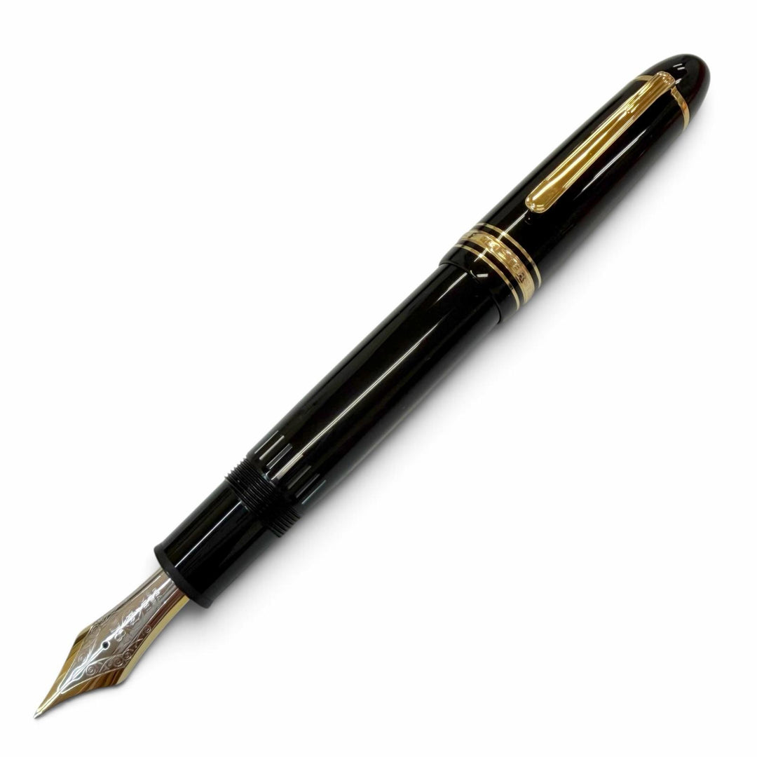 Great MONTBLANC fountain pen Meisterstück 149 white star black 18K mens