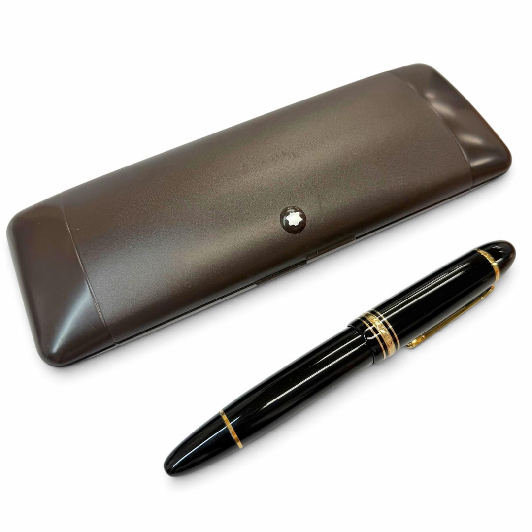 Great MONTBLANC fountain pen Meisterstück 149 white star black 18K mens