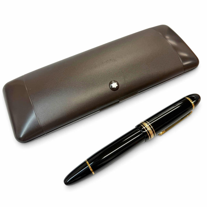 Great MONTBLANC fountain pen Meisterstück 149 white star black 18K mens