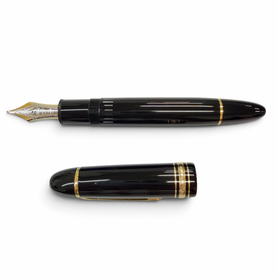 Great MONTBLANC fountain pen Meisterstück 149 white star black 18K mens