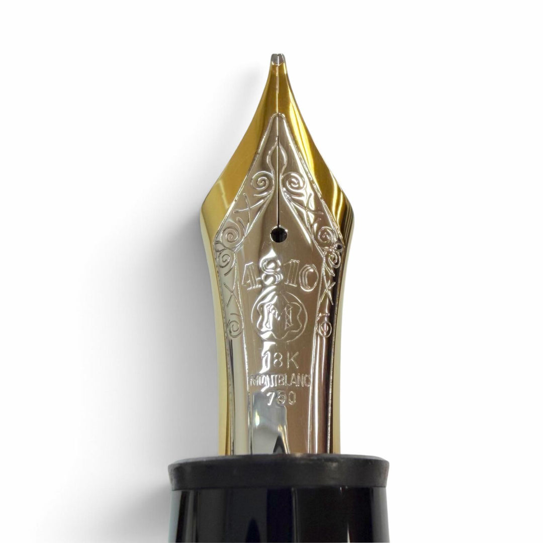 Great MONTBLANC fountain pen Meisterstück 149 white star black 18K mens