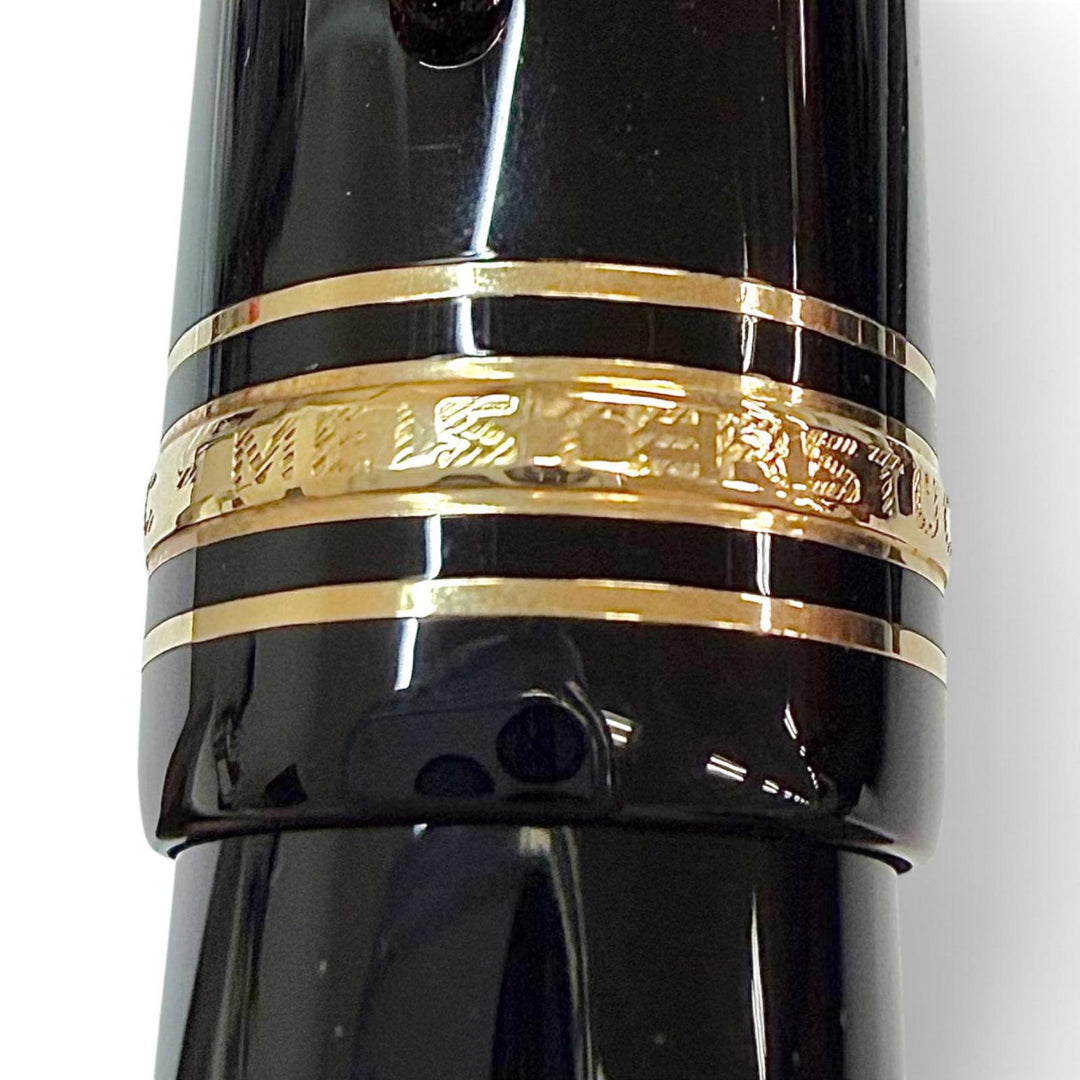 Great MONTBLANC fountain pen Meisterstück 149 white star black 18K mens
