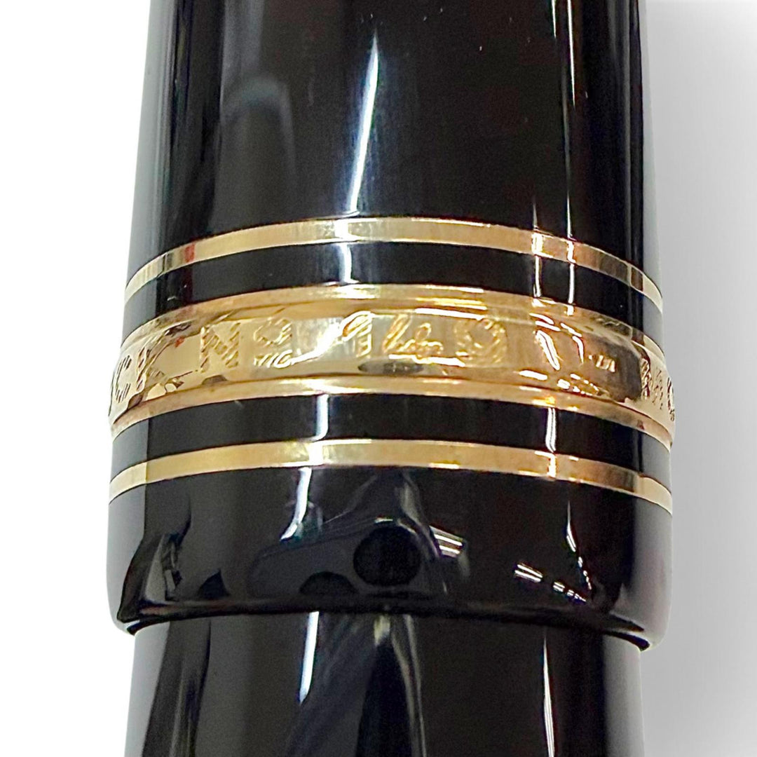 Great MONTBLANC fountain pen Meisterstück 149 white star black 18K mens