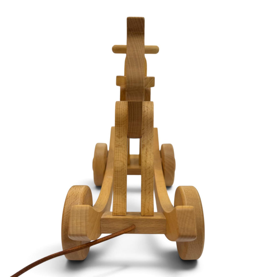 Excellent HERMES Spirit Current model rocking horse with strap natural
