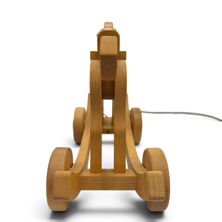 Excellent HERMES Spirit Current model rocking horse with strap natural