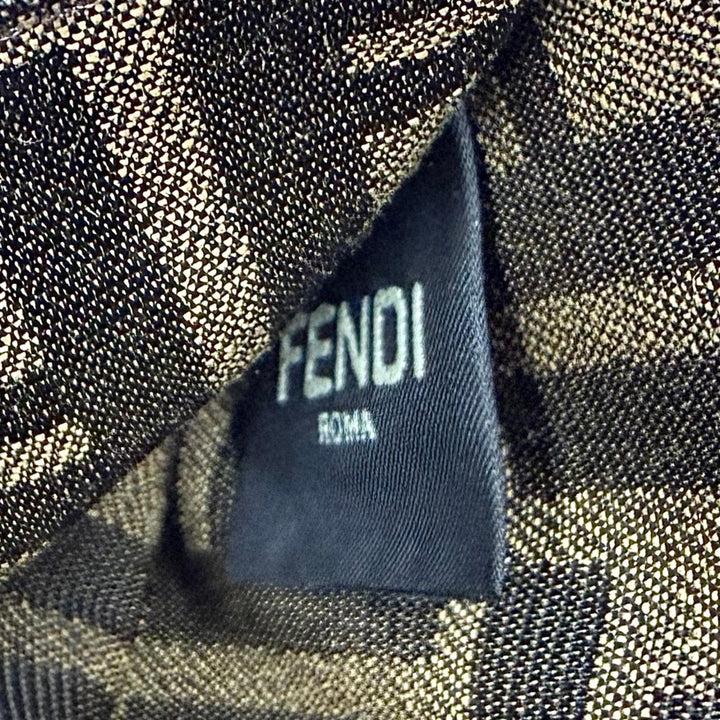Excellent FENDI Handbag Peek-A-Boo ISEEU Medium Brown canvas Women