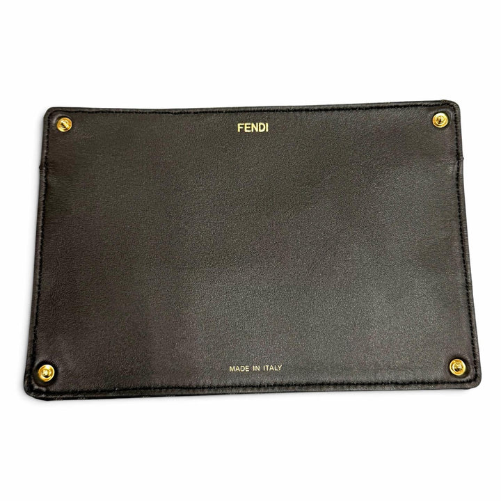 Excellent FENDI Handbag Peek-A-Boo ISEEU Medium Brown canvas Women