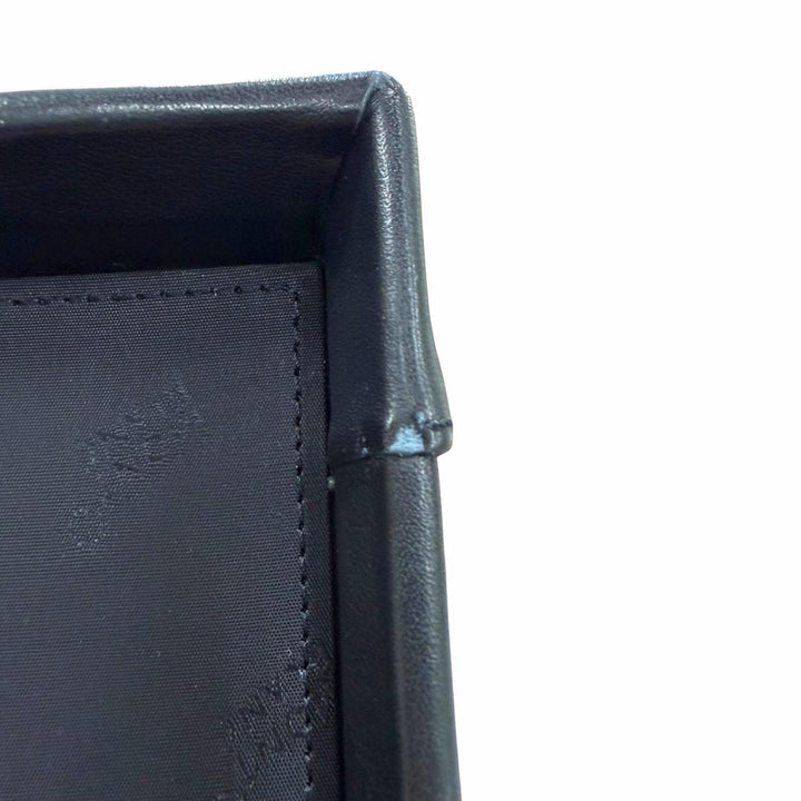 Excellent MONTBLANC Business bag Attache case with lock black leather mens