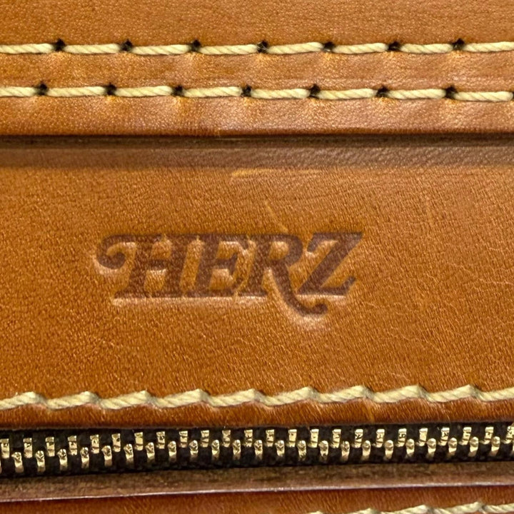 Great HERZ Briefcase 2-Way Dalles Bag Business Bag Brown Nume leather mens