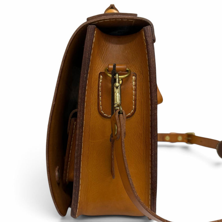 Great HERZ Briefcase 2-Way Dalles Bag Business Bag Brown Nume leather mens