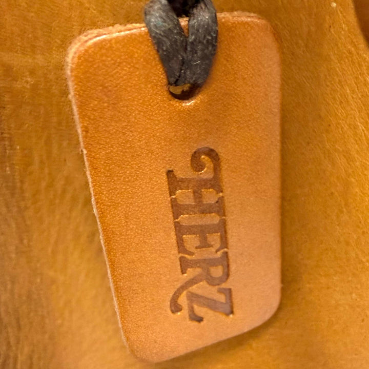 Great HERZ Briefcase 2-Way Dalles Bag Business Bag Brown Nume leather mens