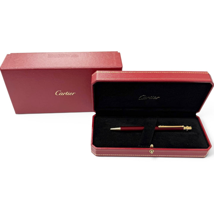 Excellent Cartier Ballpoint pen Santos de Cartier Twist type Bordeaux
